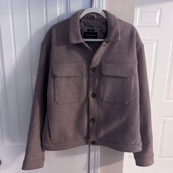 Abercrombie & Fitch Other - Abercrombie & Fitch Cropped Dressy Trucker Jacket, NWT, Size Large!